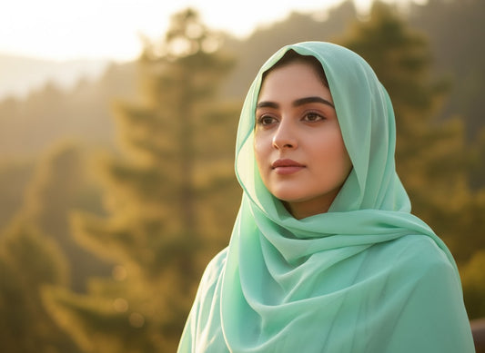 Soft Mint Breeze Hijab – Airy Chiffon