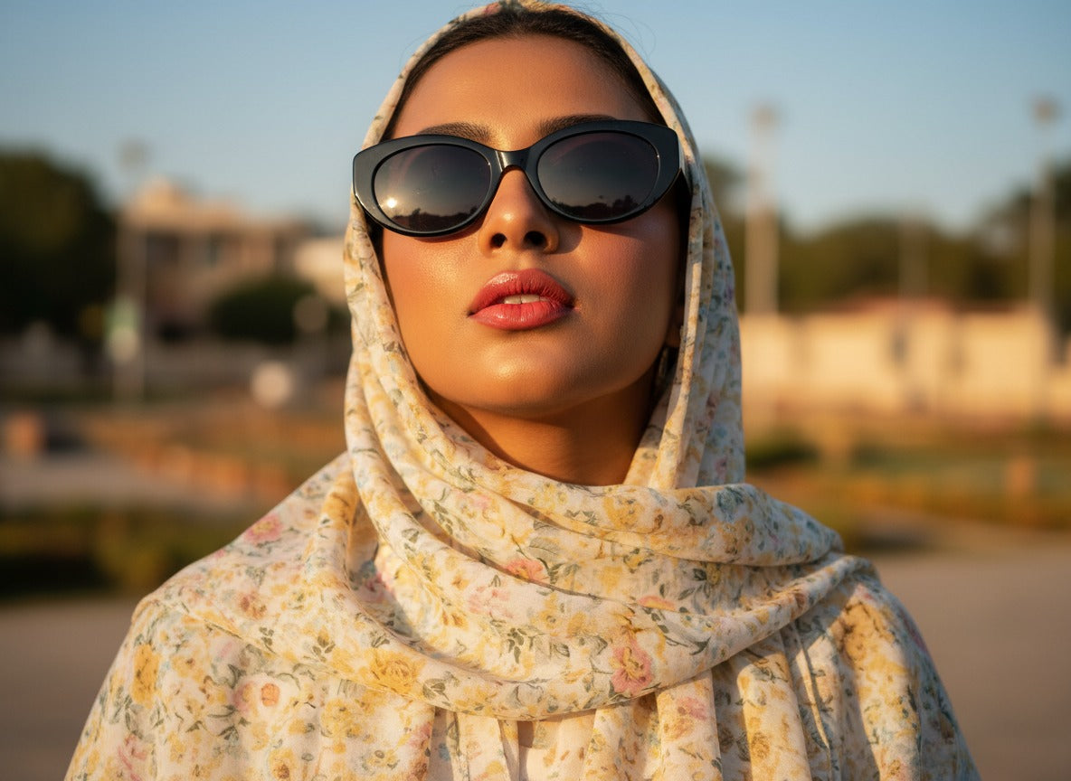 Sunlit Yellow Hijab – Radiance in Every Drape
